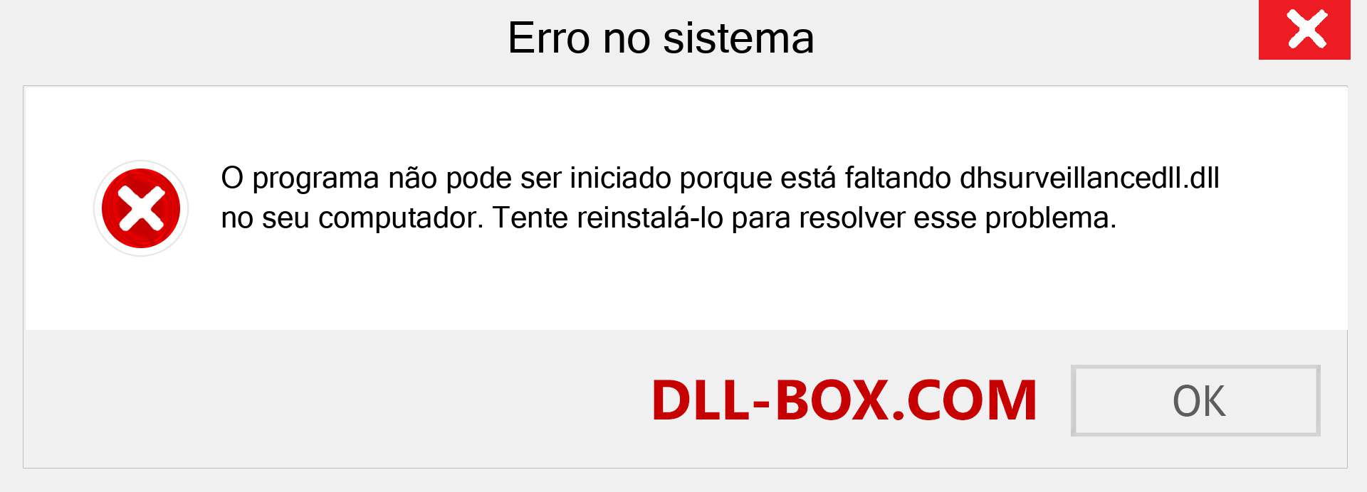 Arquivo dhsurveillancedll.dll ausente ?. Download para Windows 7, 8, 10 - Correção de erro ausente dhsurveillancedll dll no Windows, fotos, imagens